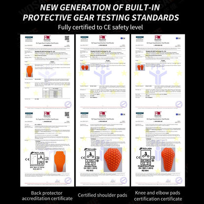 WOSAWE Women Motorcycle Jacket and Pants Set with Removable Pads Soft Protective Gear CE Certified Safety Moto Racing Clothes
