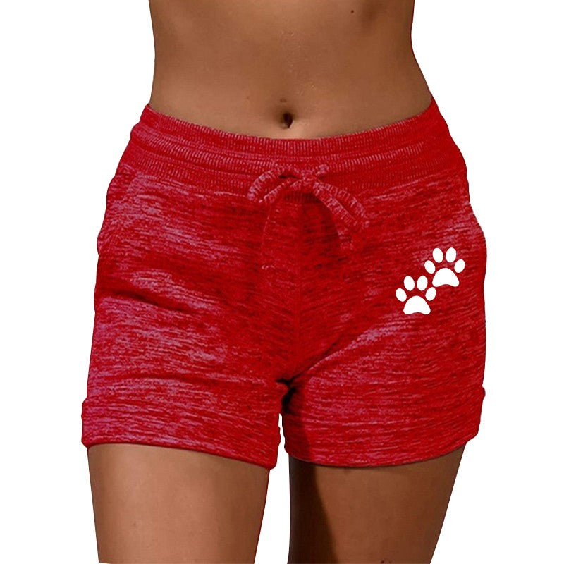 Summer Women's Shorts Printed Shorts Stretch Low Waist Women's Sexy Beach Fitness Shorts Women's Large Size
