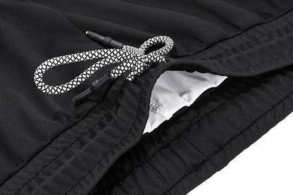 Men's Anime Hunter x Hunter Gym Shorts Bilayer 2-in-1 Breathable Quick-drying Absorb Sweat Sports Short Gym Jogging Pants