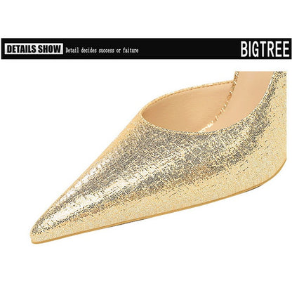 BIGTREE Shoes Sequin Cloth Women Pumps Fashion Wedding Shoes Luxury High Heels Women Shoes Stilettos Heels Sexy Party Shoes 2025