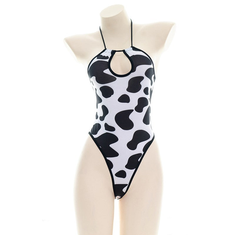 AniLV Cow Series Swimsuit Bodysuit Bikini Maid Unifrom Costume Summer Beach Kawaii Girl Swimwear Skirt Uniform Set Cosplay