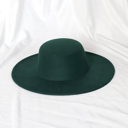 CHAPÉU FEMININO Chapéu Coco Chapéu Fedora Para Mulheres Chapéu Branco Plano Cinto De Luxo Senhoras Chapéu De Casamento Chapéus Fedora Outono Inverno ?????