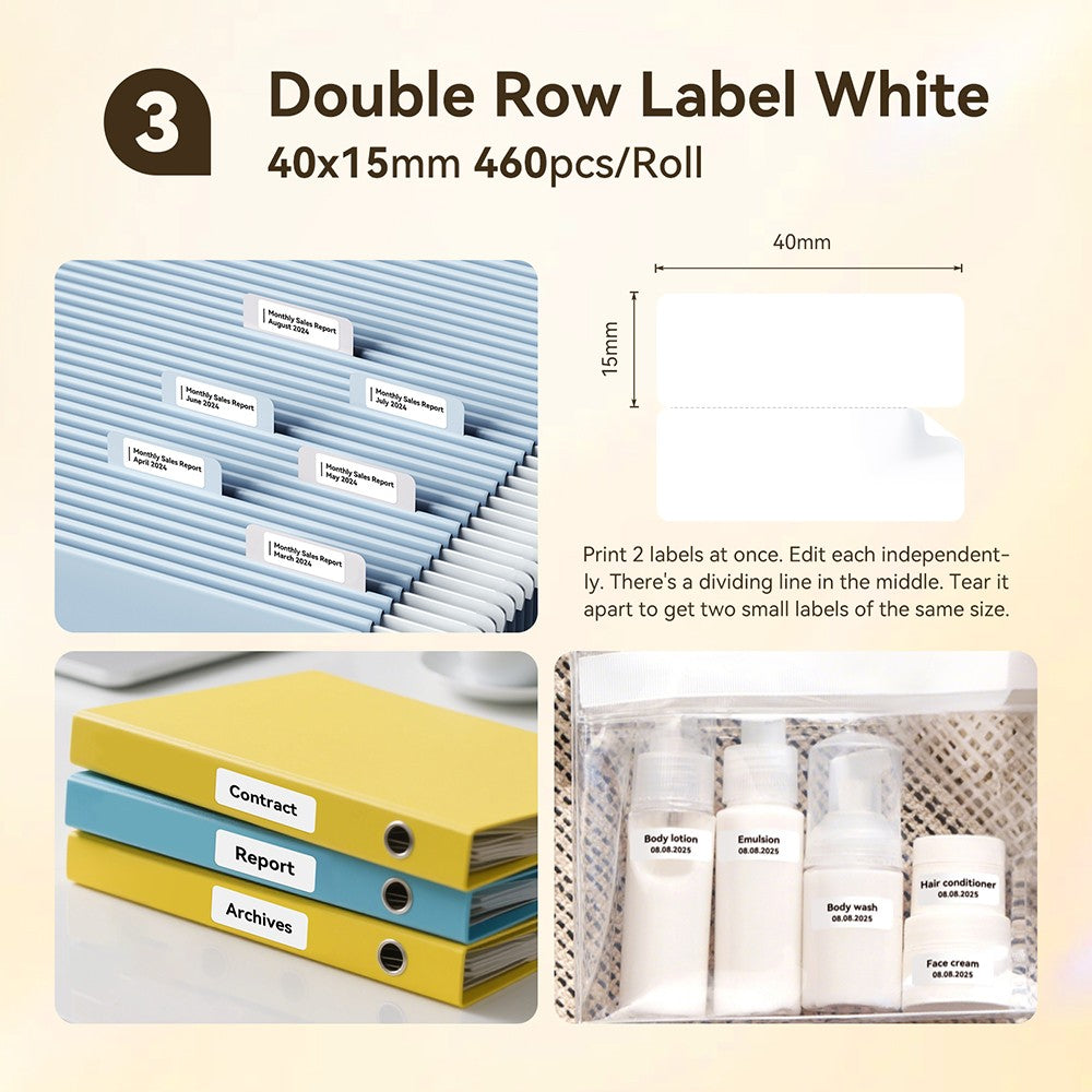 NIIMBOT B1 Portable Thermal Printer With Tapes 2 Inch Adhesive Label Printer Mini Bluetooth Sticker Maker Support Smartphones PC