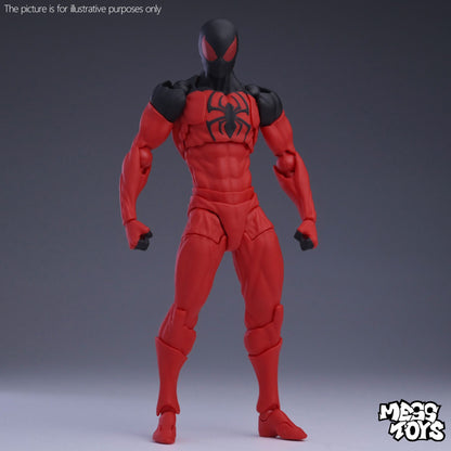 NOVO Boneco de Ação Spider de Brinquedo Anime Terno Preto Vizinho Symbiote Aranha Escarlate Kaine Parker Aranha Vermelha Preta