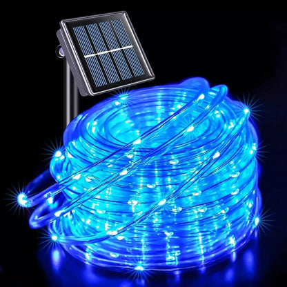 7m/12m/22m/32m Garland Tube Strip Lights Outdoor Waterproof Led Solar Rope String Light for Garden Christmas Camping Decoration