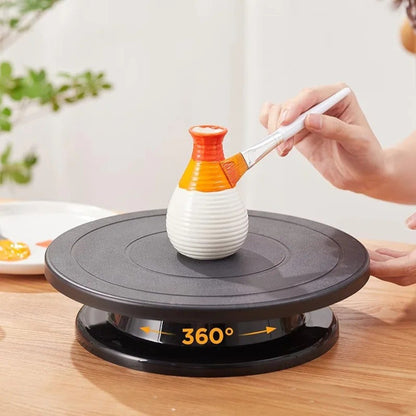 Bandeja Giratória para Bolo de 11 Polegadas Ferramenta de Cozimento DIY Suporte Rotativo para Decoração de Bolos Acessórios de Cozinha de Plástico Mesa Giratória para Pintura