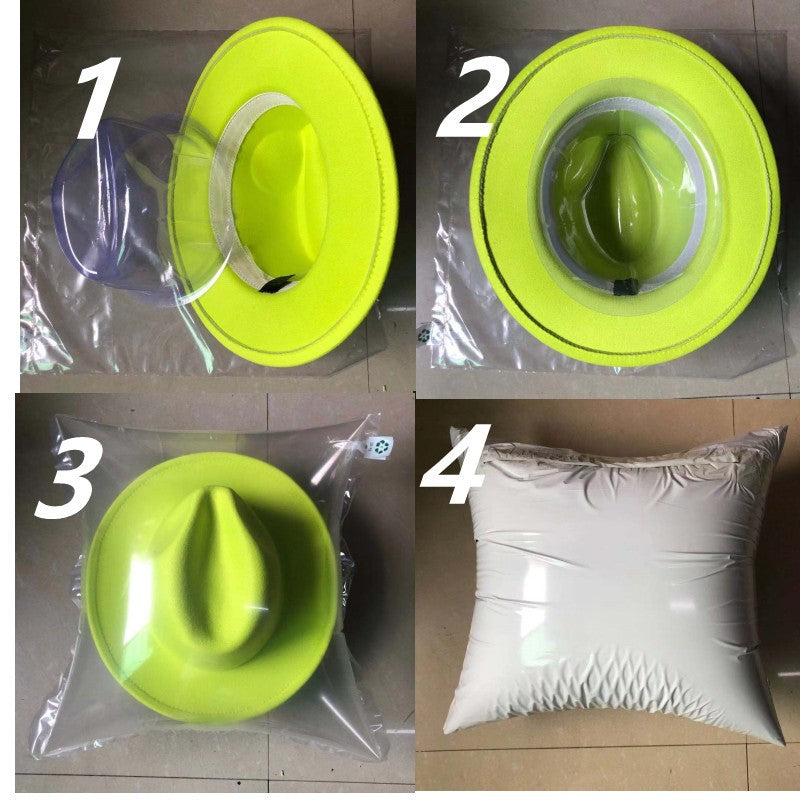 Leather Pink Fedora Wide brimmed Jazz Hat Autumn/Winter Classic Elegant Panama Hat Gentleman Hat Wholesale Sombrero