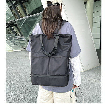Mochila Feminina e Masculina Grande Capacidade Unissex Mochilas Nylon Impermeável Bolsa Esportiva Bolsas Escolares Tendência Portátil Lazer Viagem Bolsa de Mão