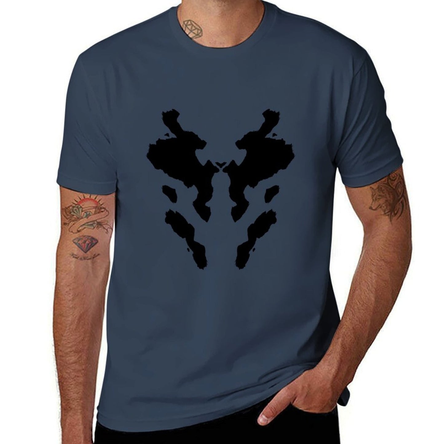 cotton package plain Watchmen black T-Shirt T-Shirt personalised man t-shirt t shirt essential t for shirt Rorschach