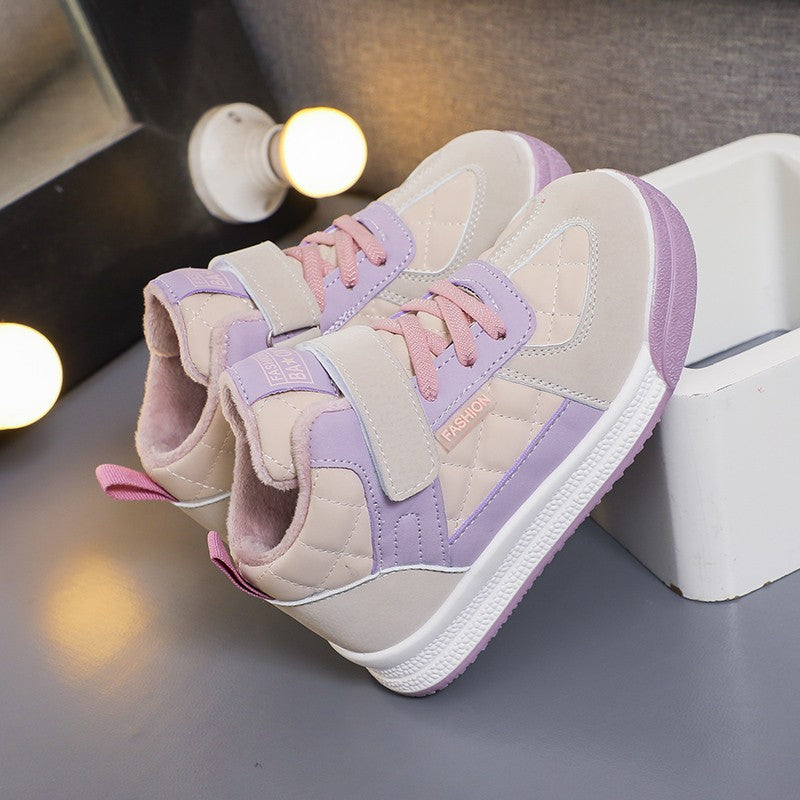 2023 Children sports Fashion shoes  winter warm walking shoes Casual sneakers for kids