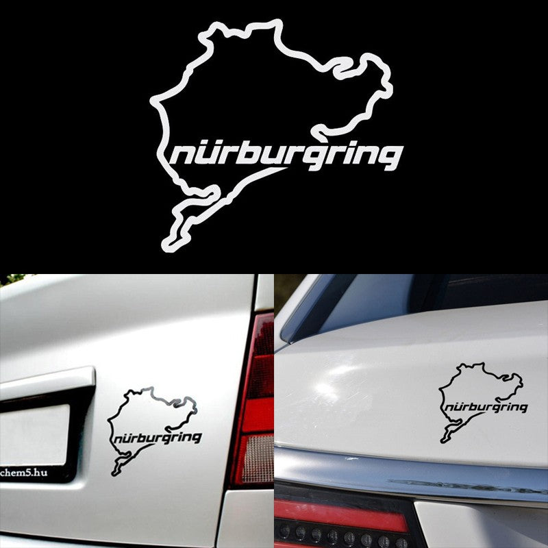 Adesivos para Janela Criativos de Moda Nurburgring para Carro, Estilo, Corrida de Rua