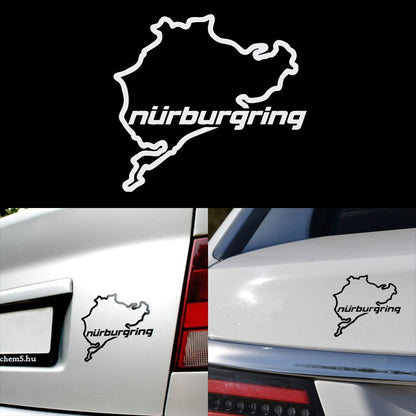 Adesivos para Janela Criativos de Moda Nurburgring para Carro, Estilo, Corrida de Rua