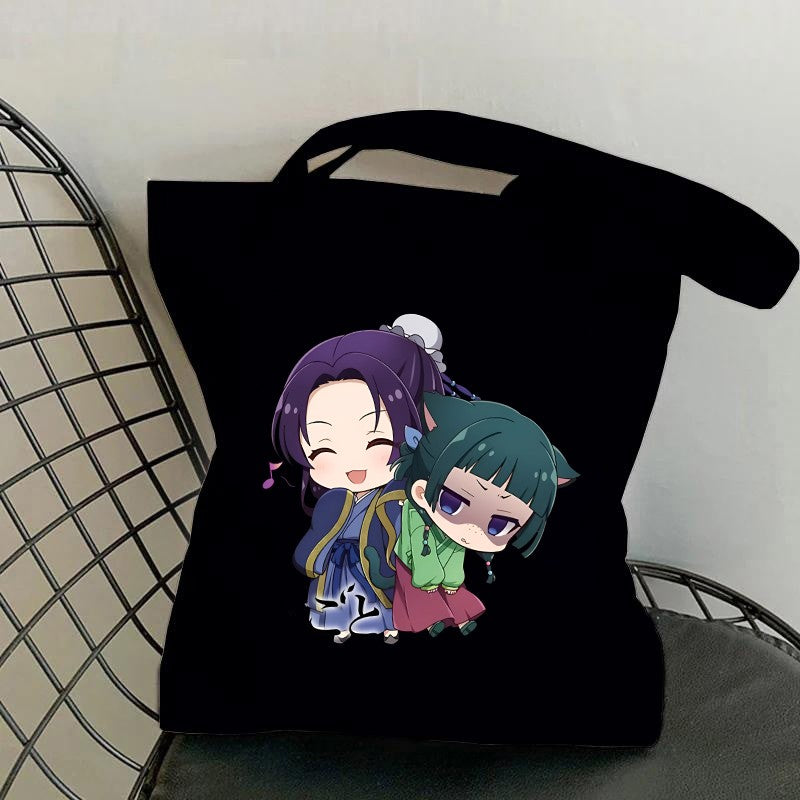 Hot Anime The Apothecary Diaries Printed Canvas Bag Messenger Bag Cute Fun Handbag Women Men Casual Tote Bag Gift