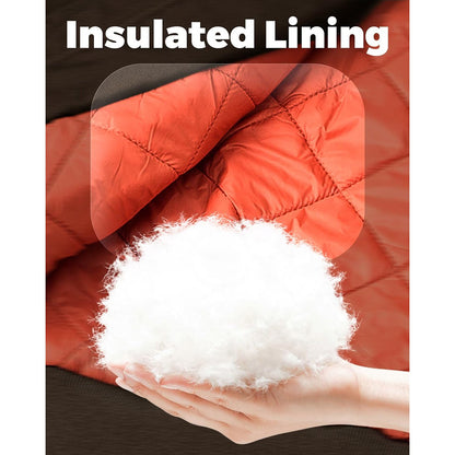 MAGCOMSEN Men's Aviator Jackets Thick Warm Orange Lining Bomber Jackets Fall Winter Casual Windproof Coats