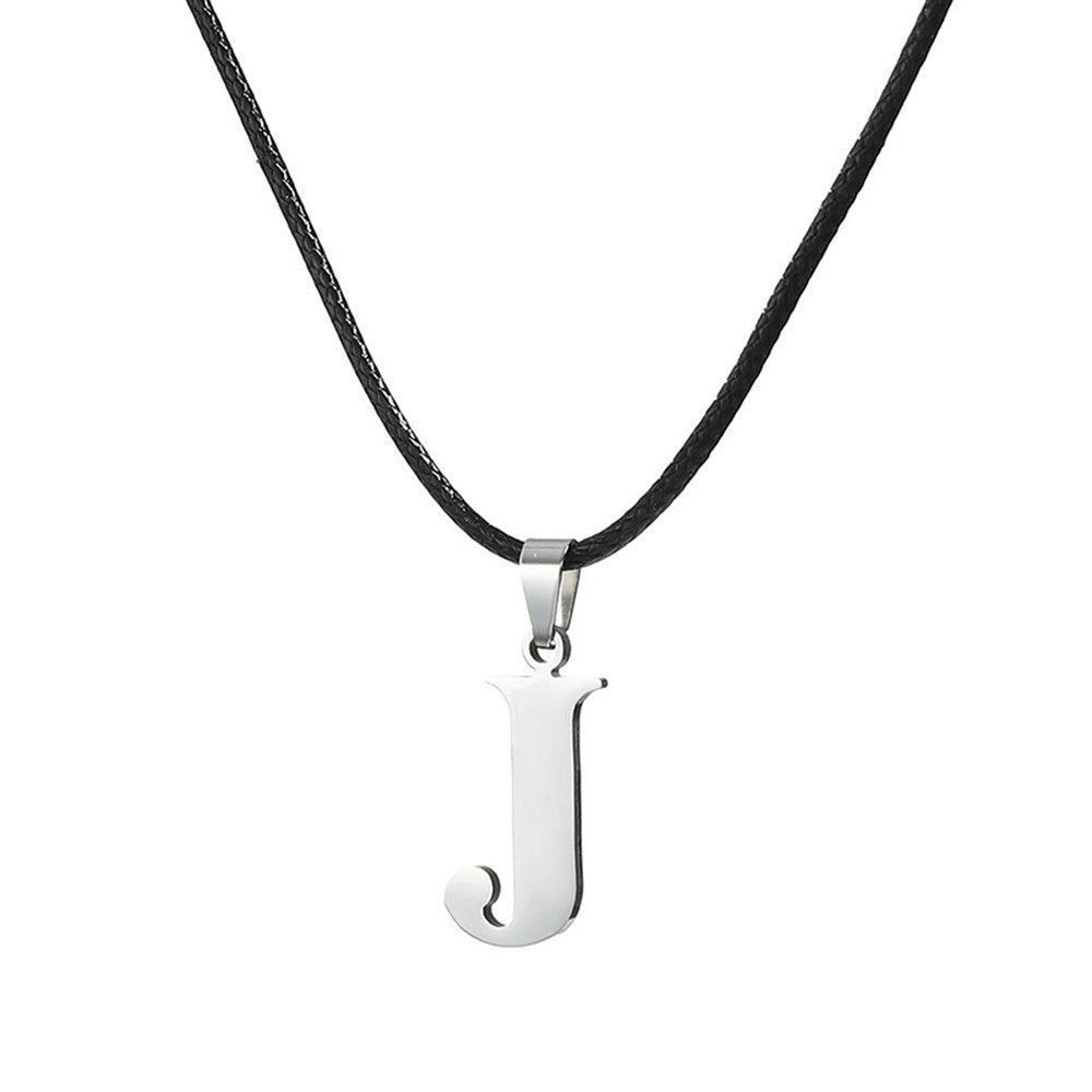 Novo Colar Inicial de A-Z Alfabeto em Aço Inoxidável 26 Letras Inglesas Colar Para Homens Mulheres Presentes de Joias Personalizadas