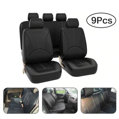 Universal PU Leather Car Seat Cover Set Seat Protector Auto Styling Accessories