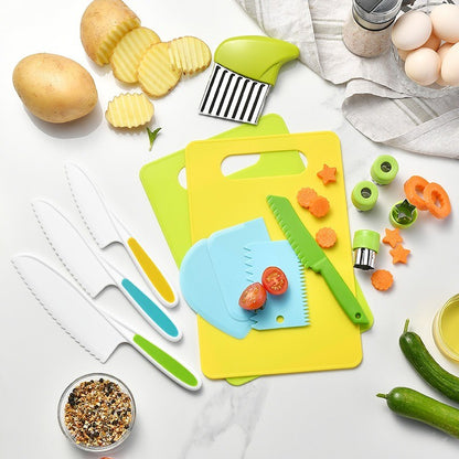 Novo Conjunto de Cortadores de Cozinha Infantil Faca Infantil Cortador de Criança Faca de Plástico para Bolo Frutas Crianças Ferramentas Descascadoras DIY Acessórios de Cozinha