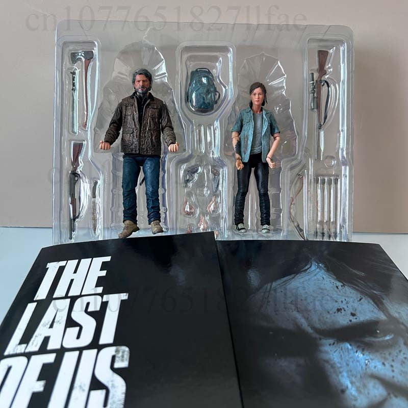 NECA Boneco The Last Of Us Part 2 Joel Ellie Com Arco Boneco de Ação 18cm Conjunto 2 Peças Modelo Brinquedo Boneca Articulada Presente de Aniversário