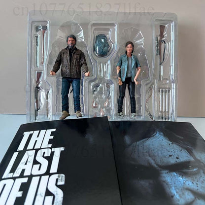 NECA Boneco The Last Of Us Part 2 Joel Ellie Com Arco Boneco de Ação 18cm Conjunto 2 Peças Modelo Brinquedo Boneca Articulada Presente de Aniversário