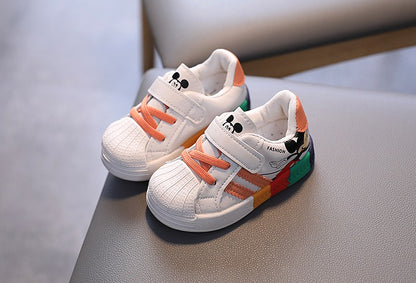 Spring And Autumn Boys And Girls Baby Walking Shoes Soft Sole Board Shoes Children's Single Shoes Anti Slip And Breathable Sneak