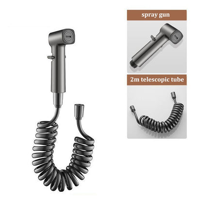 Toilet companion 1 in 2 out flush spray gun faucet bidet booster nozzle bathroom flush gun high pressure household