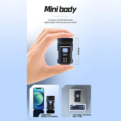 Multifunctional Usb Charging Flashlight Ajustable Mini LED Outdoor Torch Portable Keychain Light Magnetic Camping Warning Lamp