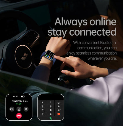 2025 Novo Smartwatch Feminino de LED com IA, Diagnóstico Inteligente, Monitor de Saúde HRV+PPG, Pressão Arterial, Oxigênio no Sangue, IP68, NFC?