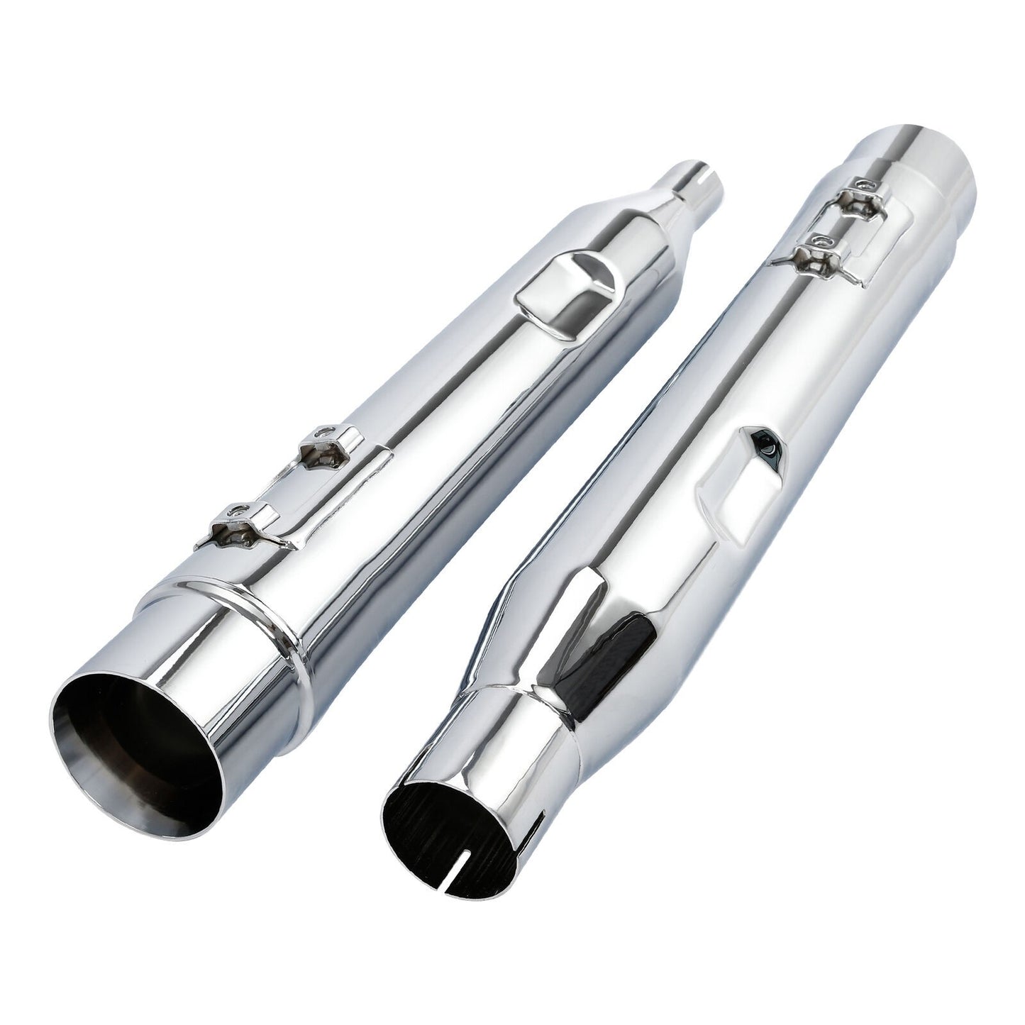 Motorcycle 4" Slip-On Dual Exhaust Pipes For Harley Touring Road King Electra Glide Street Glide Road Glide 2017-2023 2022 2021