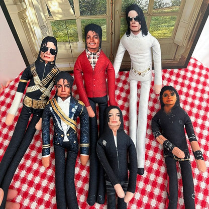 Abstract Michael Jackson Figure Creative Rat Jerky Doll Stuffed Ornament Bendable Rat Jerky Figurine Props Laoshu Gan Doll