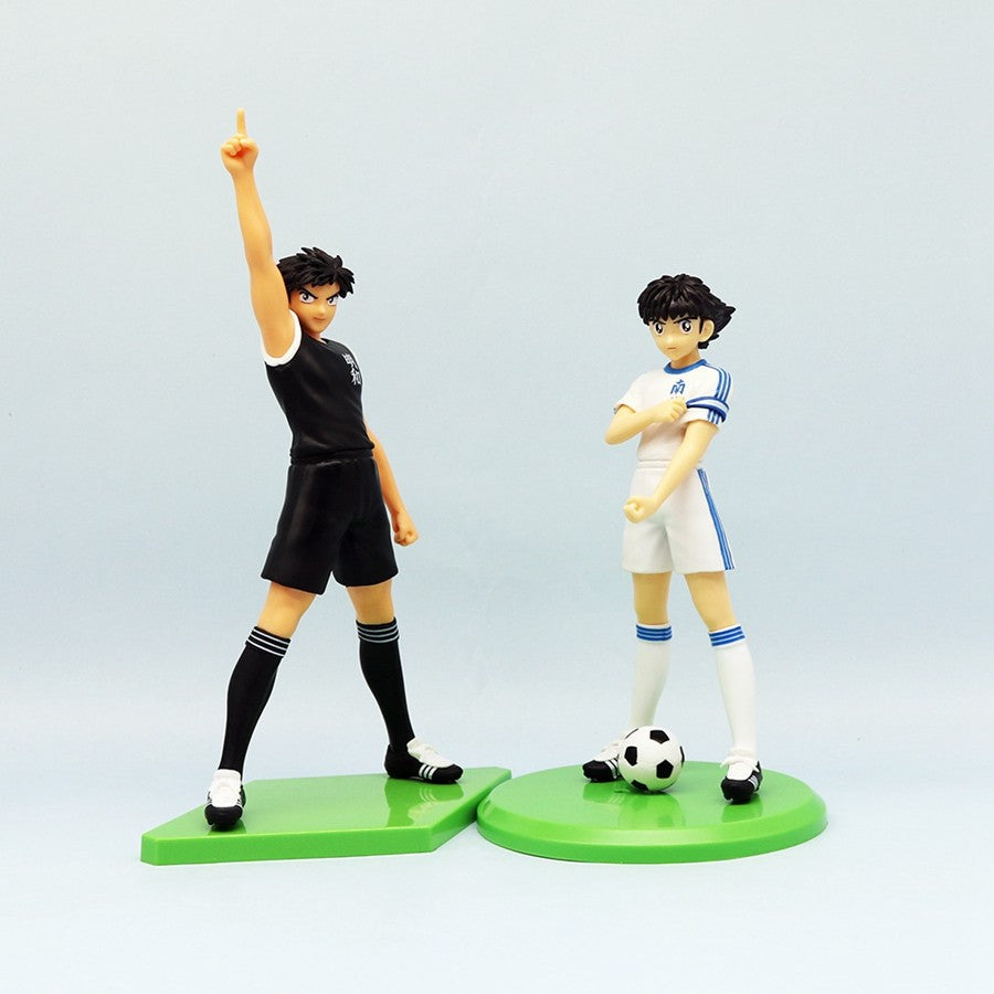 18cm Capitão Tsubasa Anime Boneco Ozora Tsubasa Figuras de Ação Hyuuga Kojirou/Wakabayashi Genzou Coleção de Estatuetas Brinquedos de Modelo