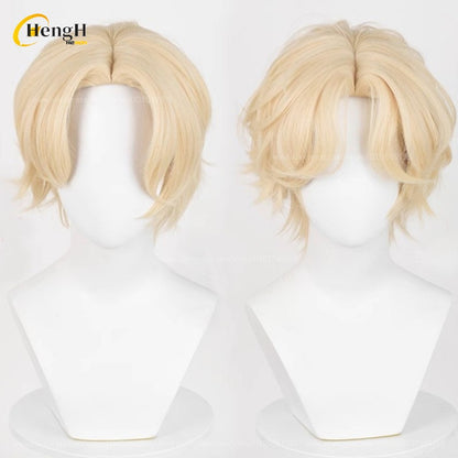 Em estoque Anime Till Ivan Luka Sua Mizi Perucas Sintéticas de Anime para Cosplay Cabelo Resistente ao Calor Perucas de Festa de Halloween + Touca de Peruca Grátis