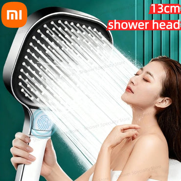 Xiaomi 13cm Large Panel 3 Modes Shower Head High Pressure Water Shower Head With Filter Element For Bathroom Anti-corrosion Rust