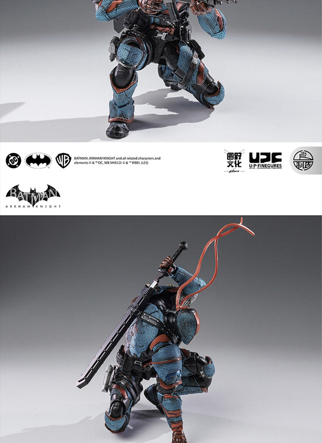 Em estoque Lpzz Dc002 Deathstroke Arkham Knight Batman Boneco de Ação Brinquedo Colecionável de Presente