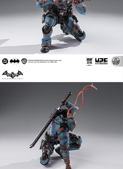 Em estoque Lpzz Dc002 Deathstroke Arkham Knight Batman Boneco de Ação Brinquedo Colecionável de Presente