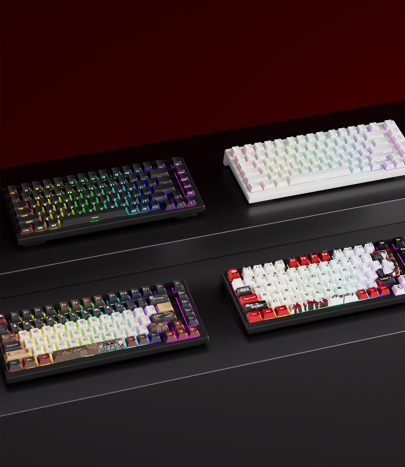 Teclado Gamer AKKO TAC75 HE com Switches Magnéticos 75% Rapid Trigger 0.005mm 8K RGB com Fio Teclado Personalizado para Esports