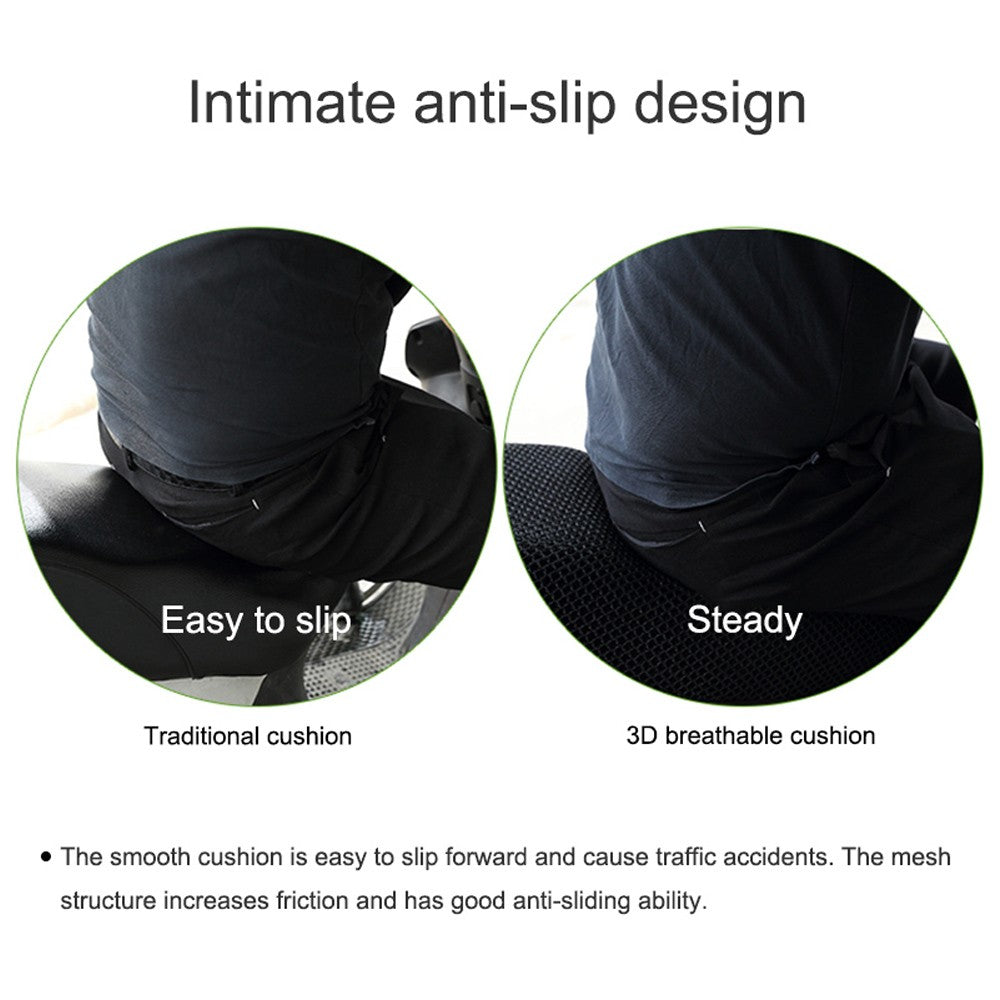 AUTCOAT 1 Peça Capa de Assento de Moto Scooter Ciclomotor Malha 3D Respirável Almofada Antiderrapante S-6XL