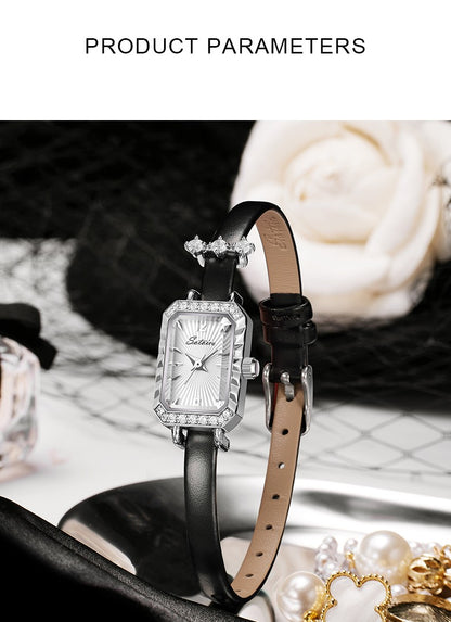 Sotoiru Square Watch For Women Leather Strap Quartz Wristwatch Elegant Dress Watch Christmas Gifts For Girlfriend ?????
