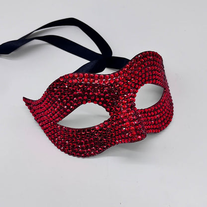 Party Masquerade Mask For Man and Women Full Diamond Half-Face Halloween Performance Entertainment Mask Fashion Eye Mask