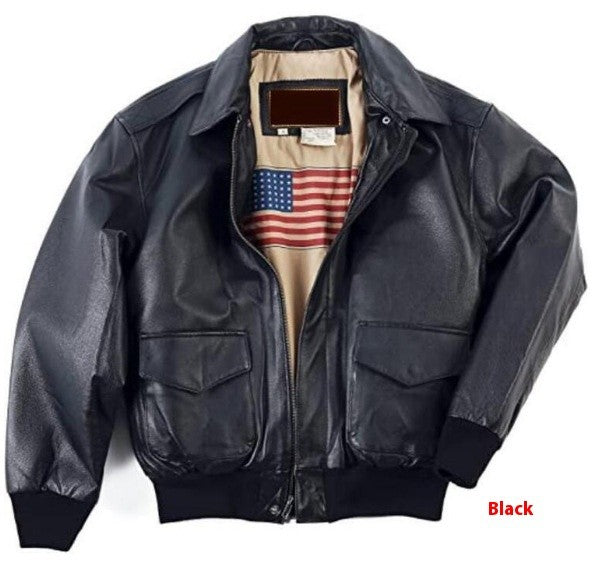 Retro Oversized Motorcycle Jacket American Air Force Pu Leather Jacket For Male Female Pilots Couple Leather Jackets Motorcycle