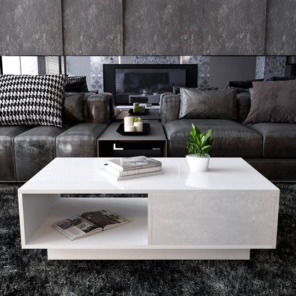 Coffee Table Living Room Table Storage Table Tea Table Modern High Gloss Rectangular Coffee Table Tea Table Storage Living Room