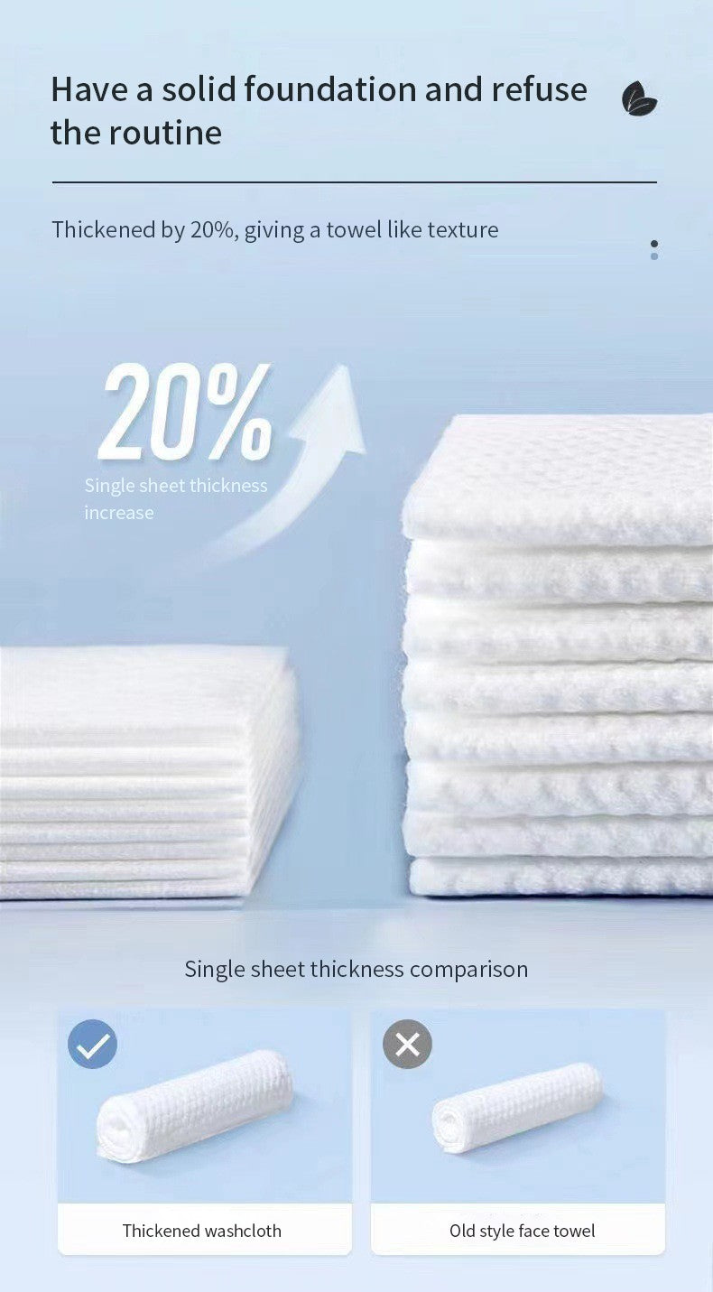 Extra Thick Disposable Facial Towels - Gentle and Absorbent Cotton Makeup Remover Wipes
