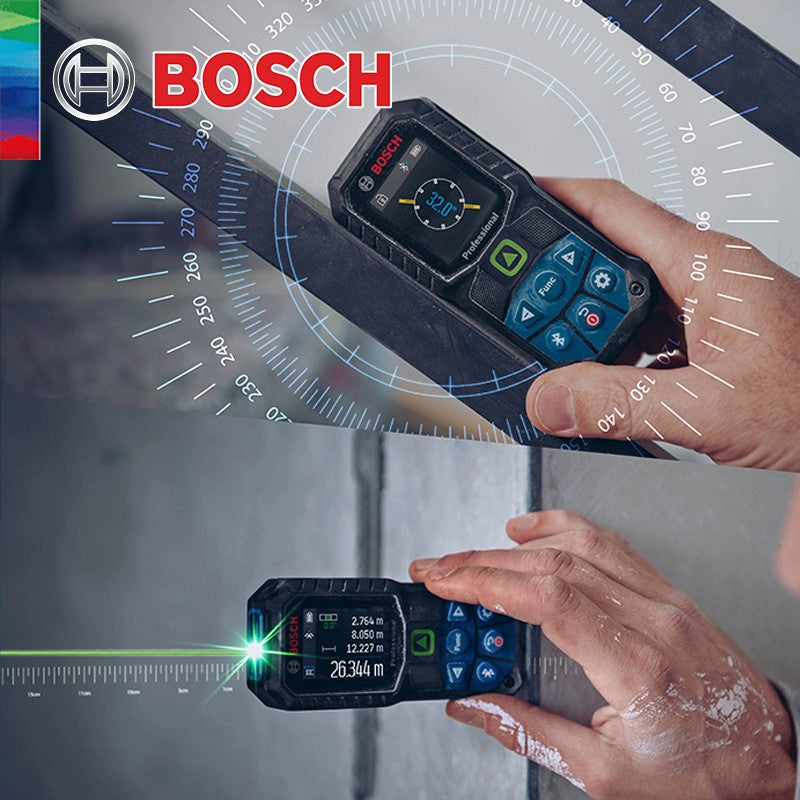 Bosch Professional Medidor de Distância a Laser Luz Verde 50M Ergonômico GLM 50-23G Sem Bluetooth GLM50-27CG Com Bluetooth