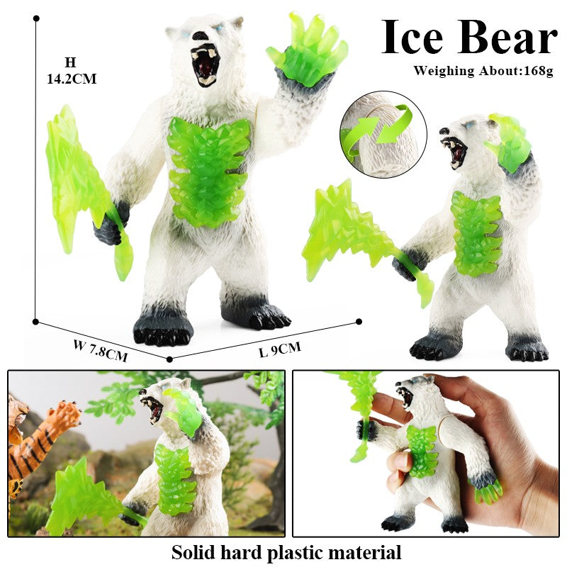 Oenux Simulação Dinossauro Dragão Tartarugas Touro de Fogo Orangotango Golem de Magma Modelo Animal Figuras de Ação Coleção de PVC Brinquedo Infantil Presente