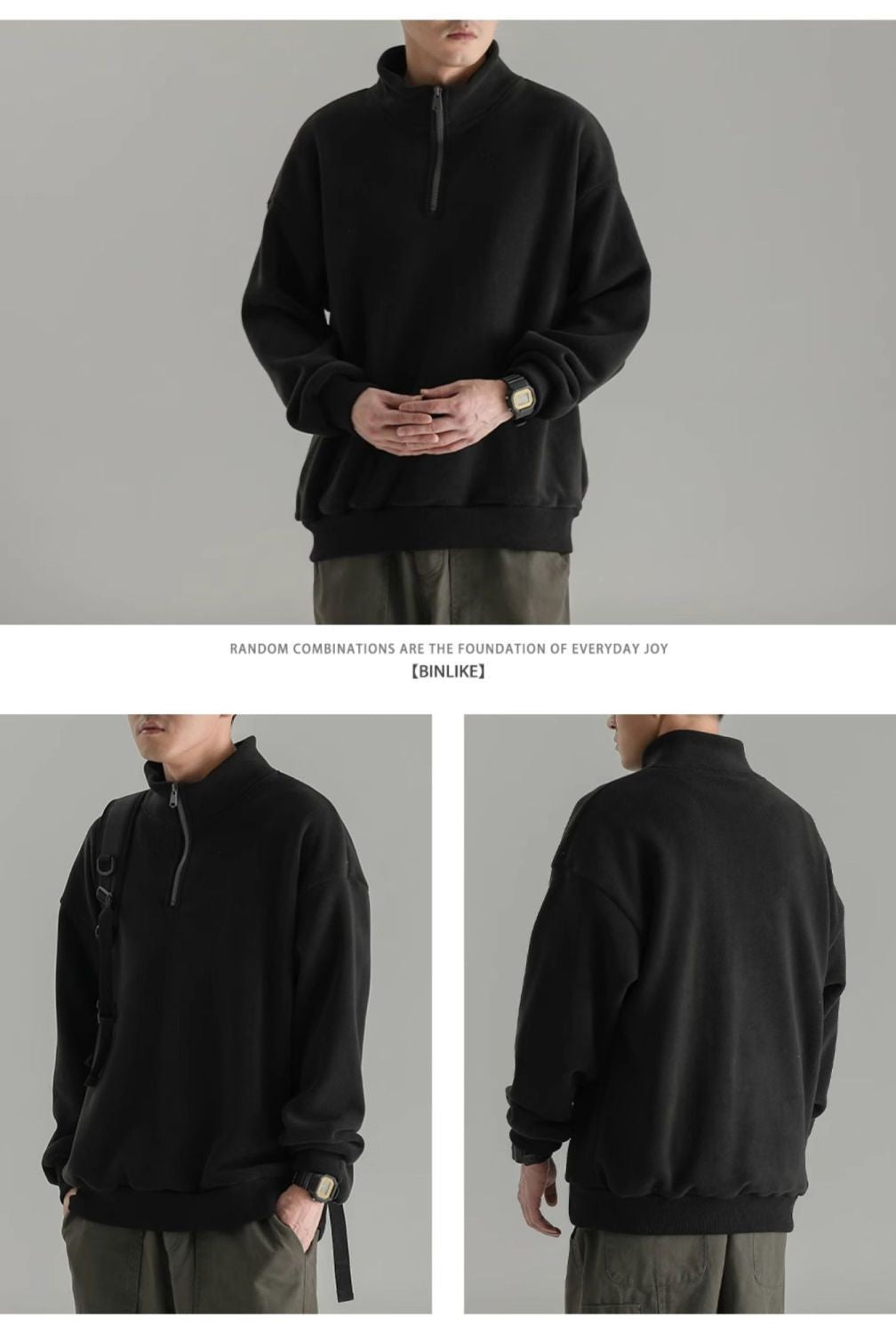 Men's Simplicity Plus Size Solid Casual Hoodies Sweatshirts Autumn Winter New Long Sleeve Korean Tops Casual Fashion Men Clothes