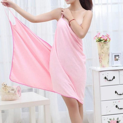 Women Wearable Robes Bath Towel For Bath and Sauna Beach Spa Towels Bathroom Home Textile Lady Bathrobe Microfiber Fast Drying