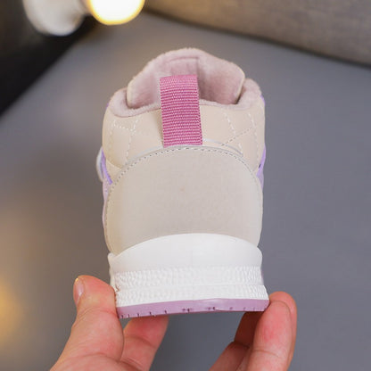 2023 Children sports Fashion shoes  winter warm walking shoes Casual sneakers for kids