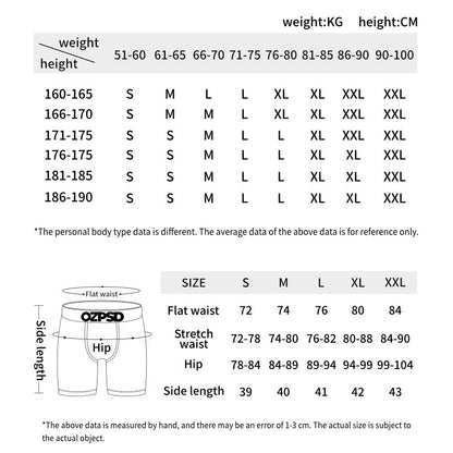 ETHIKA 1Pcs Sexy Men Underwear Boxers Breathable Man Swimming Underpants Plus Size S-3XL Mens Panties Trunks Men's Boxer Briefs