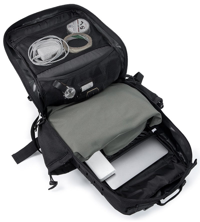 Mochila Tática 45L survival Bag Hunting MOLLE Backpack GYM Para Homens EDC Outdoor Hiking Rucksack com Suporte para Garrafa