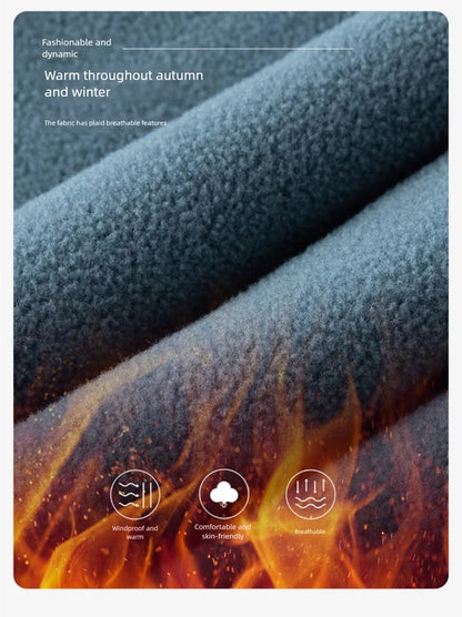 2025 New Style Stand Collar Sweater Half Zipper Pullover Long Sleeve Polar Fleece Men's Autumn And Winter Thick Base Warm