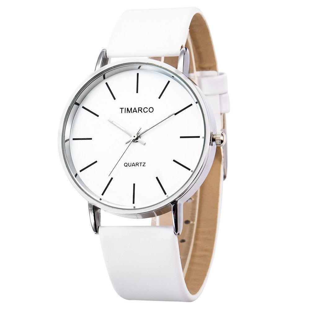 Women's Watches Simple Style Watch Fashion Metal Round Dial Analog Quartz Watch for Men Women Minimalist Watch Quartz Clock
